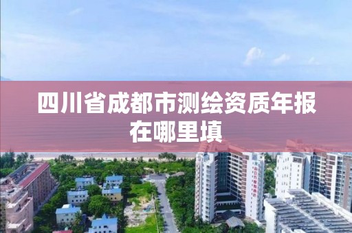 四川省成都市測繪資質年報在哪里填