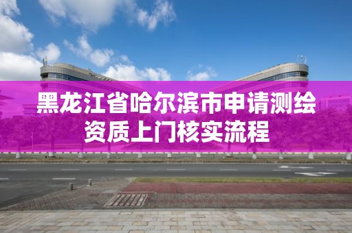 黑龍江省哈爾濱市申請測繪資質(zhì)上門核實流程