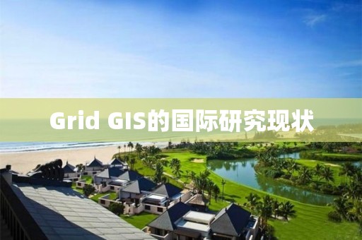 Grid GIS的國際研究現狀