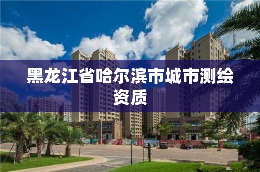 黑龍江省哈爾濱市城市測繪資質