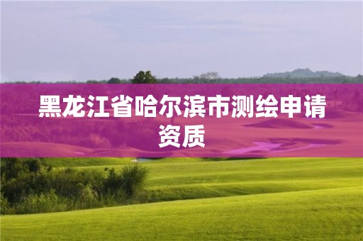 黑龍江省哈爾濱市測(cè)繪申請(qǐng)資質(zhì)