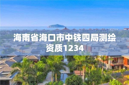 海南省海口市中鐵四局測(cè)繪資質(zhì)1234