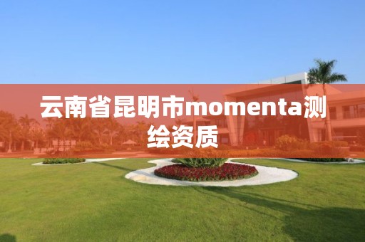 云南省昆明市momenta測繪資質