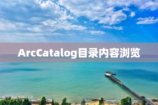 ArcCatalog目錄內容瀏覽