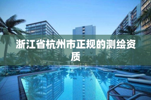 浙江省杭州市正規的測繪資質