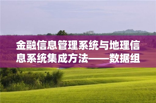 金融信息管理系統與地理信息系統集成方法——數據組織