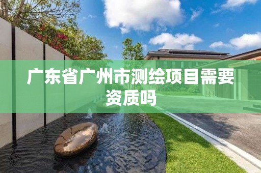 廣東省廣州市測繪項目需要資質嗎