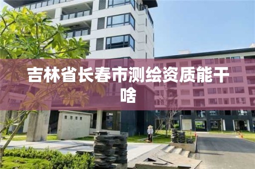 吉林省長春市測繪資質能干啥