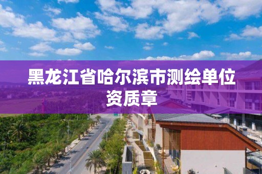 黑龍江省哈爾濱市測繪單位資質章