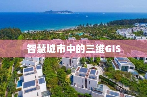 智慧城市中的三維GIS