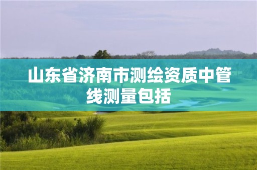 山東省濟(jì)南市測(cè)繪資質(zhì)中管線測(cè)量包括