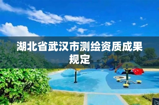 湖北省武漢市測繪資質成果規定