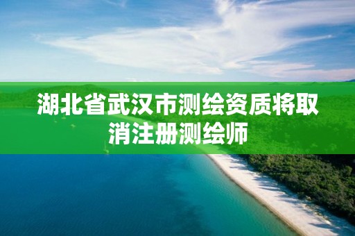 湖北省武漢市測繪資質將取消注冊測繪師