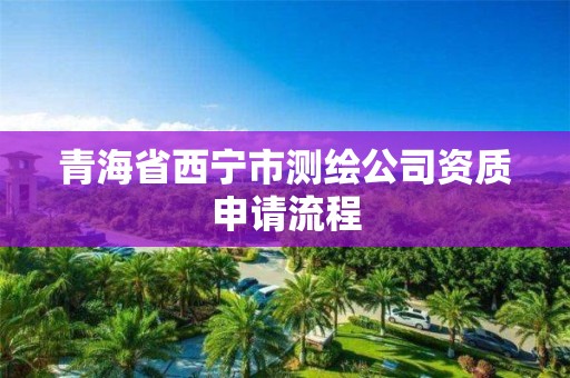 青海省西寧市測繪公司資質(zhì)申請流程