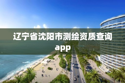 遼寧省沈陽市測繪資質查詢app