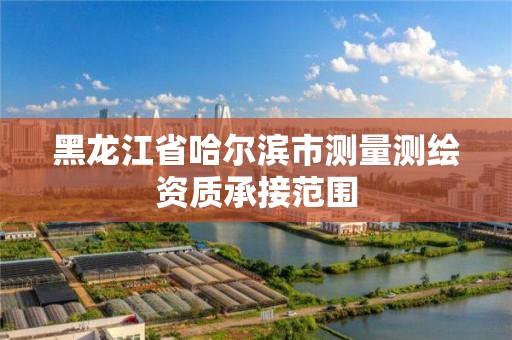 黑龍江省哈爾濱市測量測繪資質承接范圍