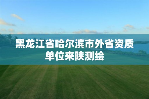 黑龍江省哈爾濱市外省資質單位來陜測繪