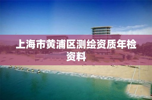 上海市黃浦區測繪資質年檢資料