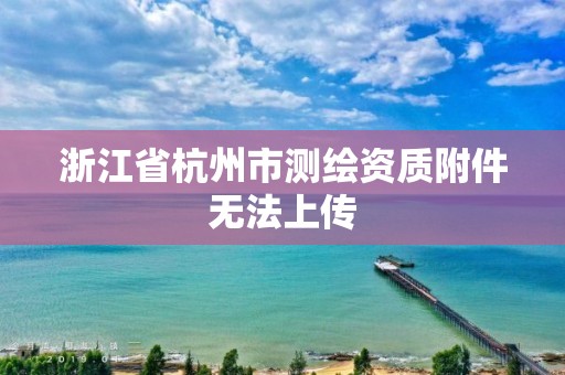 浙江省杭州市測繪資質附件無法上傳