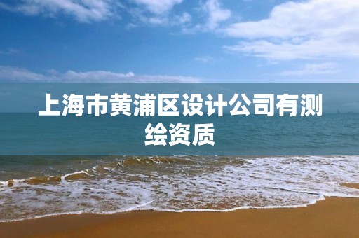 上海市黃浦區設計公司有測繪資質