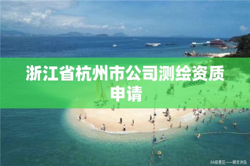 浙江省杭州市公司測(cè)繪資質(zhì)申請(qǐng)