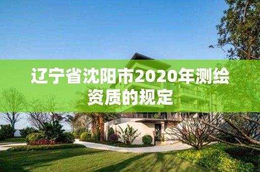 遼寧省沈陽市2020年測繪資質的規定