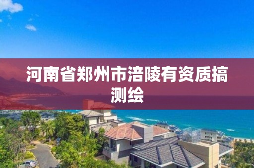 河南省鄭州市涪陵有資質(zhì)搞測繪