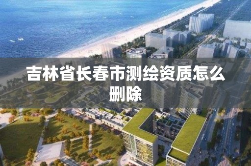 吉林省長春市測繪資質怎么刪除