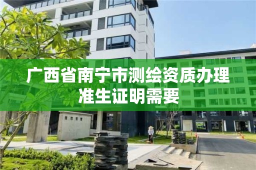 廣西省南寧市測繪資質辦理準生證明需要