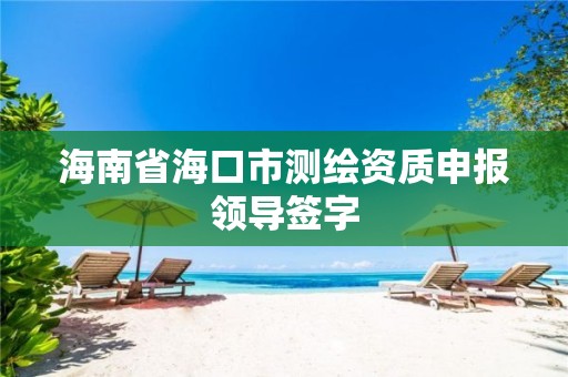 海南省?？谑袦y繪資質申報領導簽字