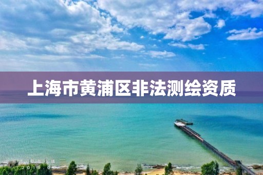 上海市黃浦區非法測繪資質