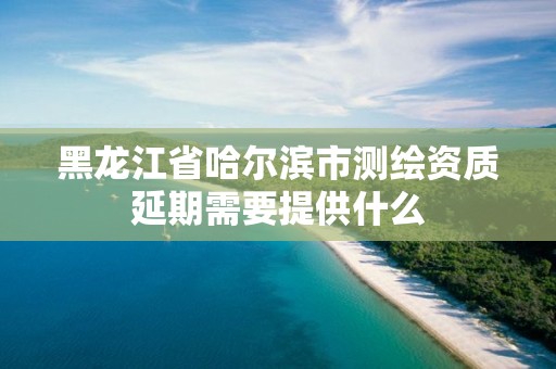 黑龍江省哈爾濱市測繪資質延期需要提供什么