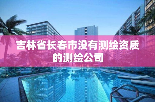 吉林省長春市沒有測繪資質的測繪公司