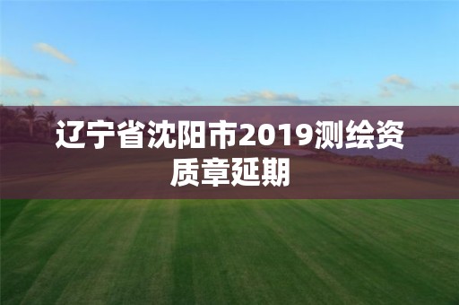 遼寧省沈陽市2019測繪資質章延期