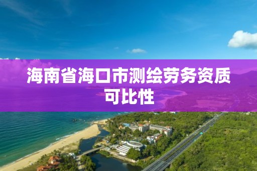 海南省?？谑袦y繪勞務資質可比性