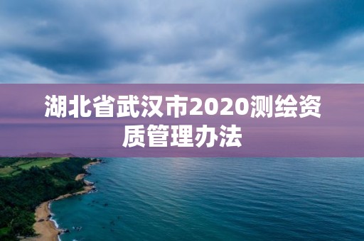 湖北省武漢市2020測繪資質管理辦法