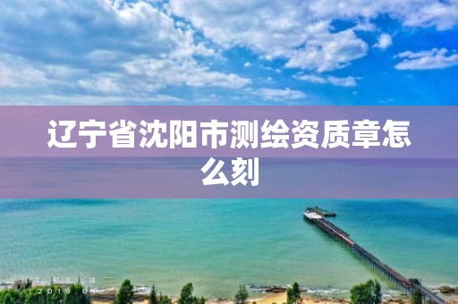 遼寧省沈陽市測繪資質章怎么刻