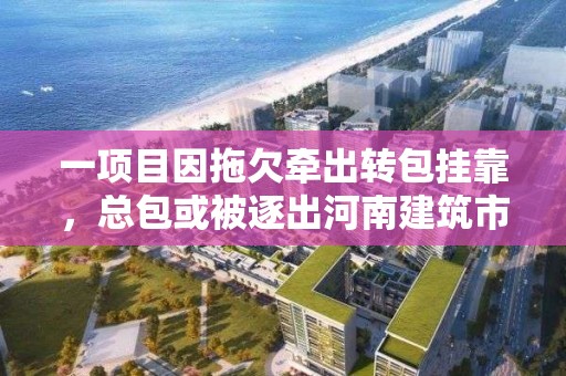 一項目因拖欠牽出轉(zhuǎn)包掛靠，總包或被逐出河南建筑市場，3個項目經(jīng)理、2個掛靠人被通報！