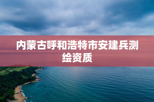 內蒙古呼和浩特市安建兵測繪資質