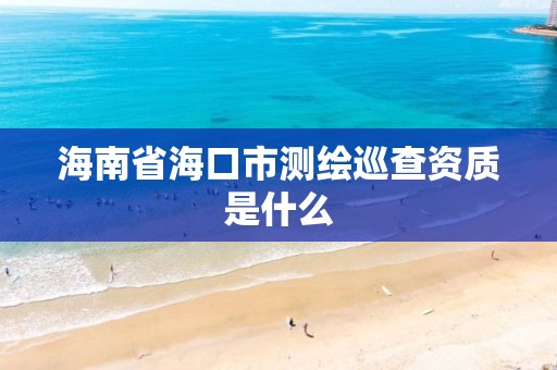 海南省海口市測繪巡查資質(zhì)是什么