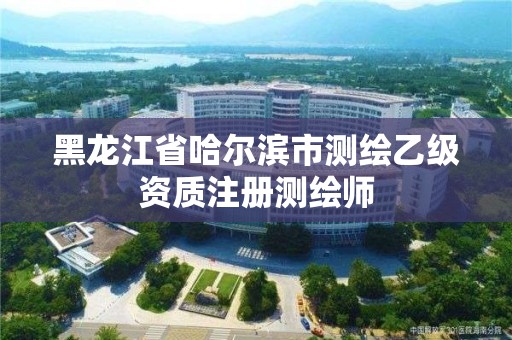 黑龍江省哈爾濱市測繪乙級資質注冊測繪師