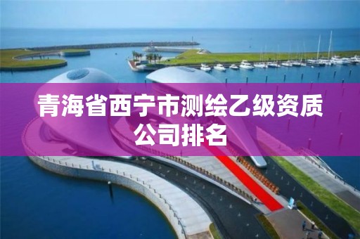 青海省西寧市測繪乙級資質公司排名