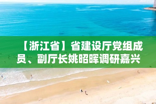 【浙江省】省建設廳黨組成員、副廳長姚昭暉調研嘉興城市陽臺景觀塑造工程