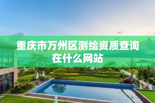 重慶市萬州區測繪資質查詢在什么網站