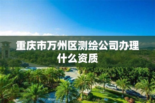 重慶市萬州區(qū)測繪公司辦理什么資質(zhì)