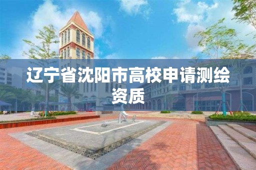 遼寧省沈陽市高校申請測繪資質