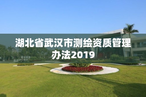 湖北省武漢市測繪資質(zhì)管理辦法2019