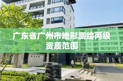 廣東省廣州市地形測(cè)繪丙級(jí)資質(zhì)范圍