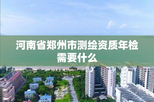 河南省鄭州市測繪資質(zhì)年檢需要什么