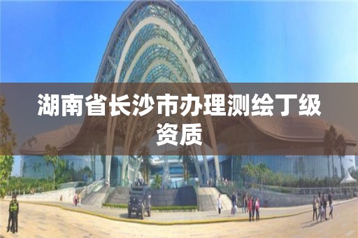 湖南省長沙市辦理測繪丁級資質